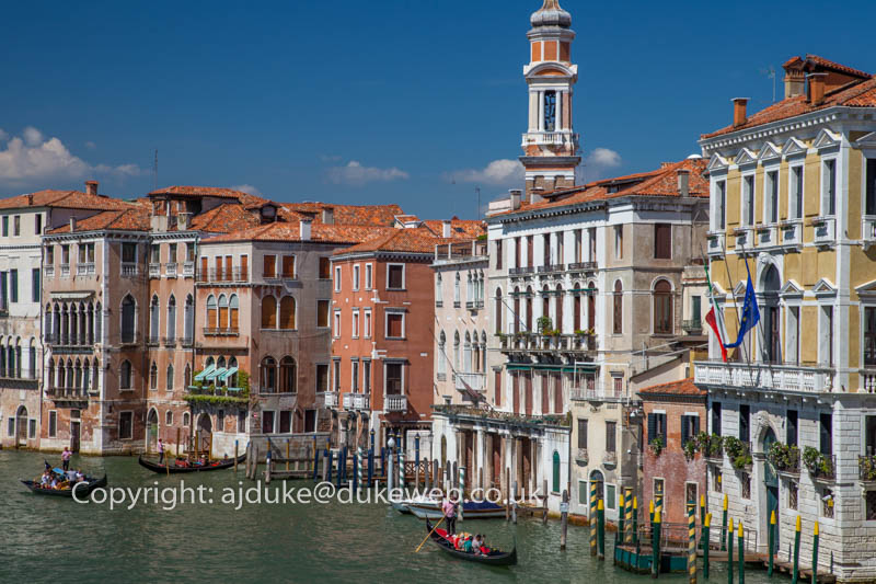 Venice Grand Canal and gondola