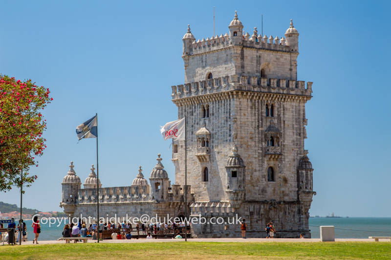 Torre de Belem fortress at Belem, Lisbon, Portugal